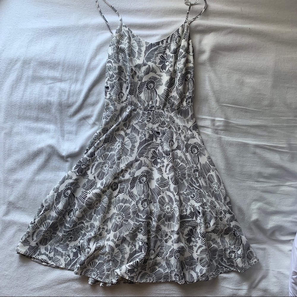Black and White Floral Sundress